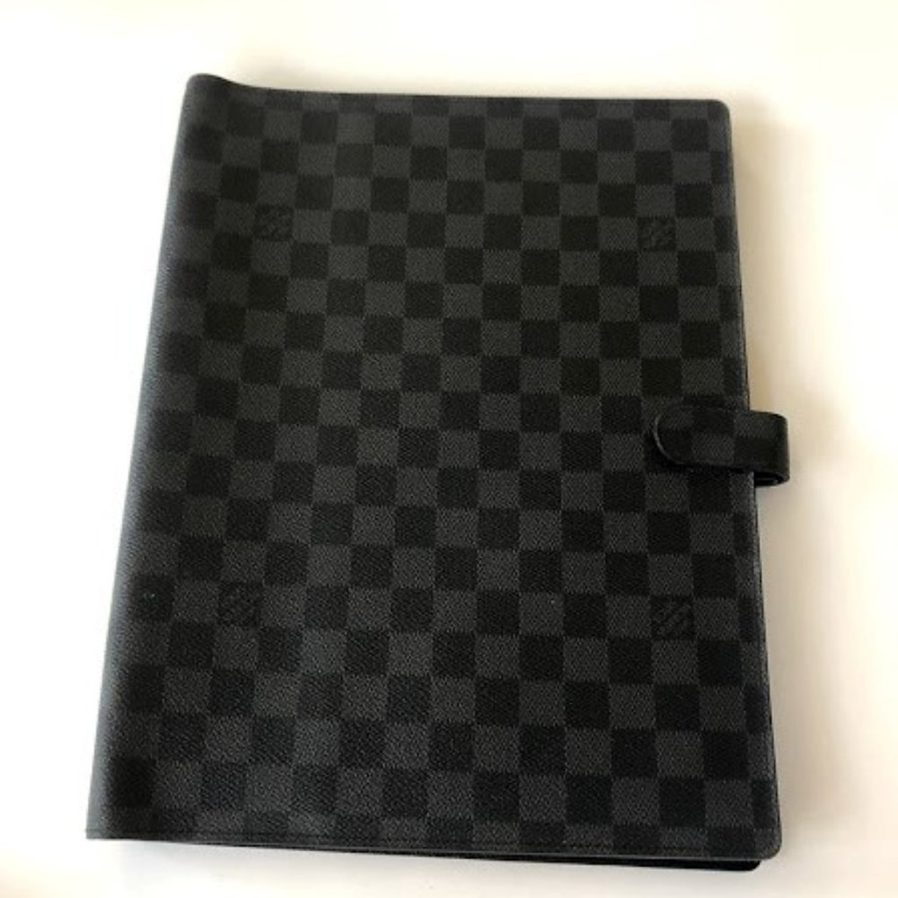 LOUIS VUITTON DAMIER GRAPHITE BLOC A4 AGENDA